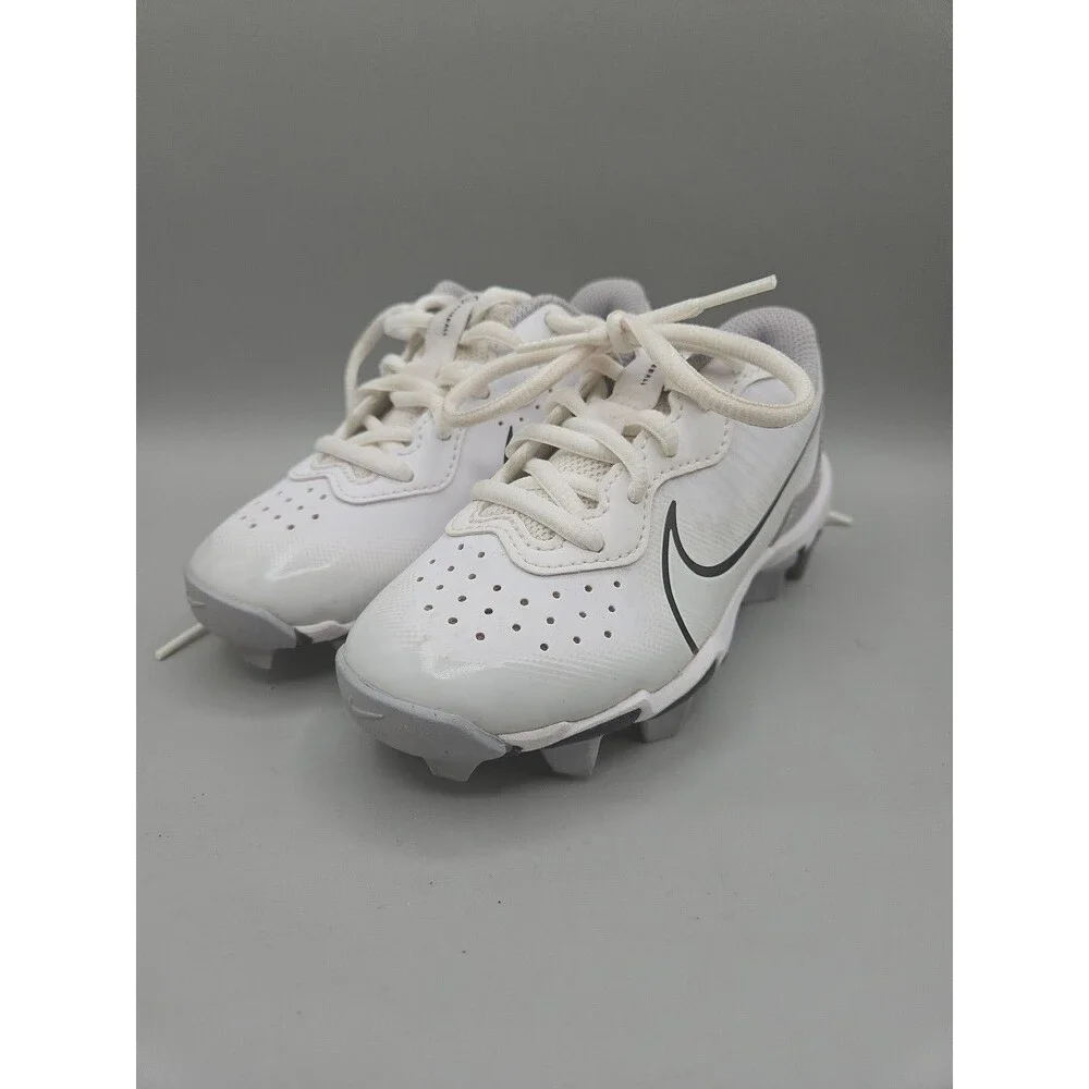 Nike Alpha Huarache 4 Diamond Fastflex Cleats DJ6525-100 Boys Size 11 White